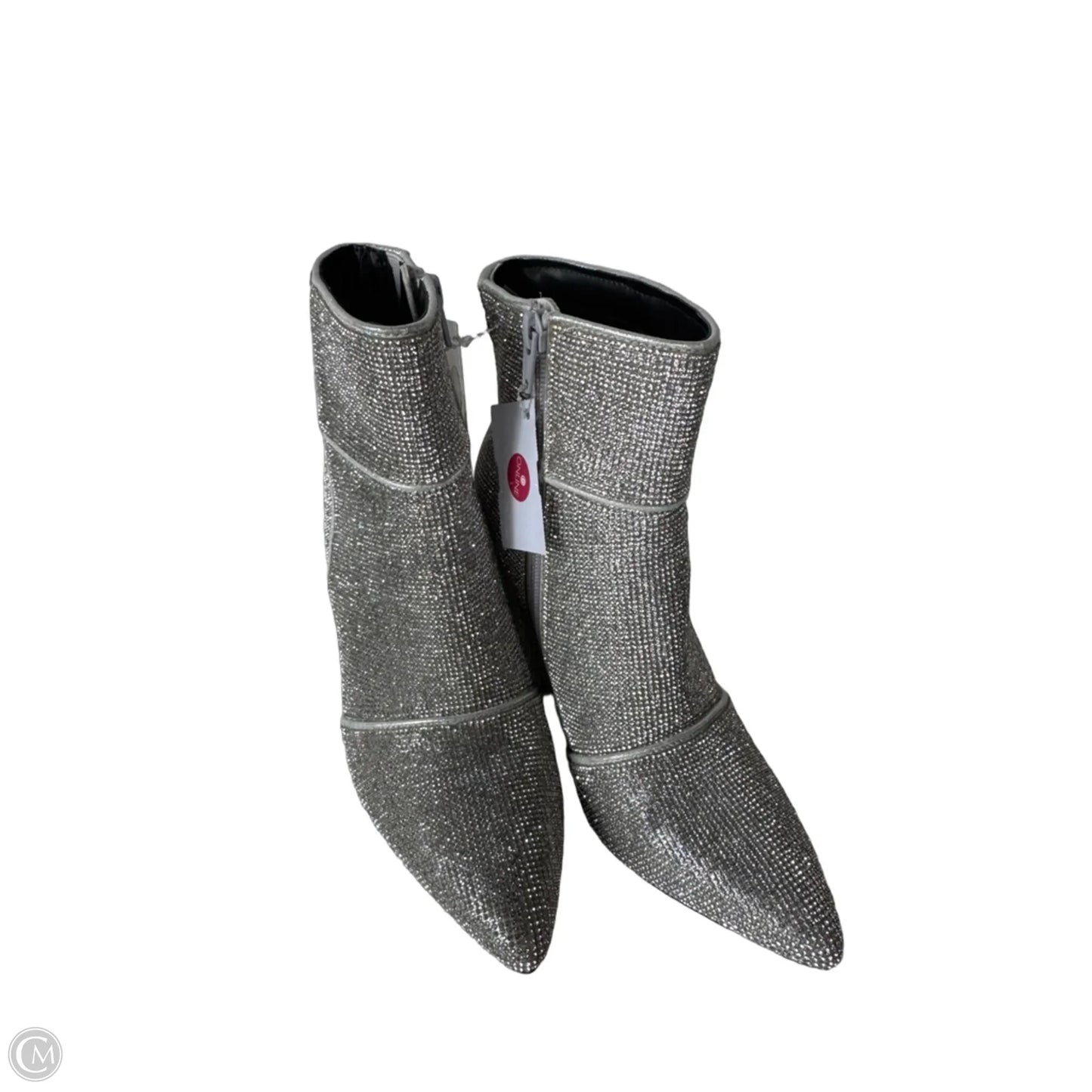 Boots Ankle Heels By A New Day In Silver, Size: 6