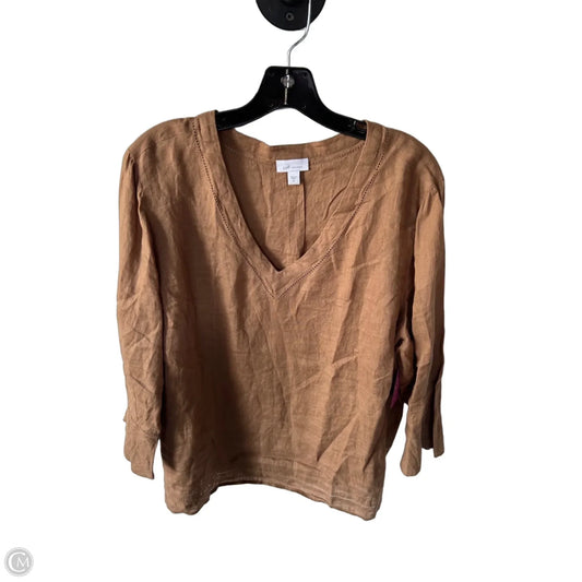 Top 3/4 Sleeve By J. Jill In Tan, Size: Xl