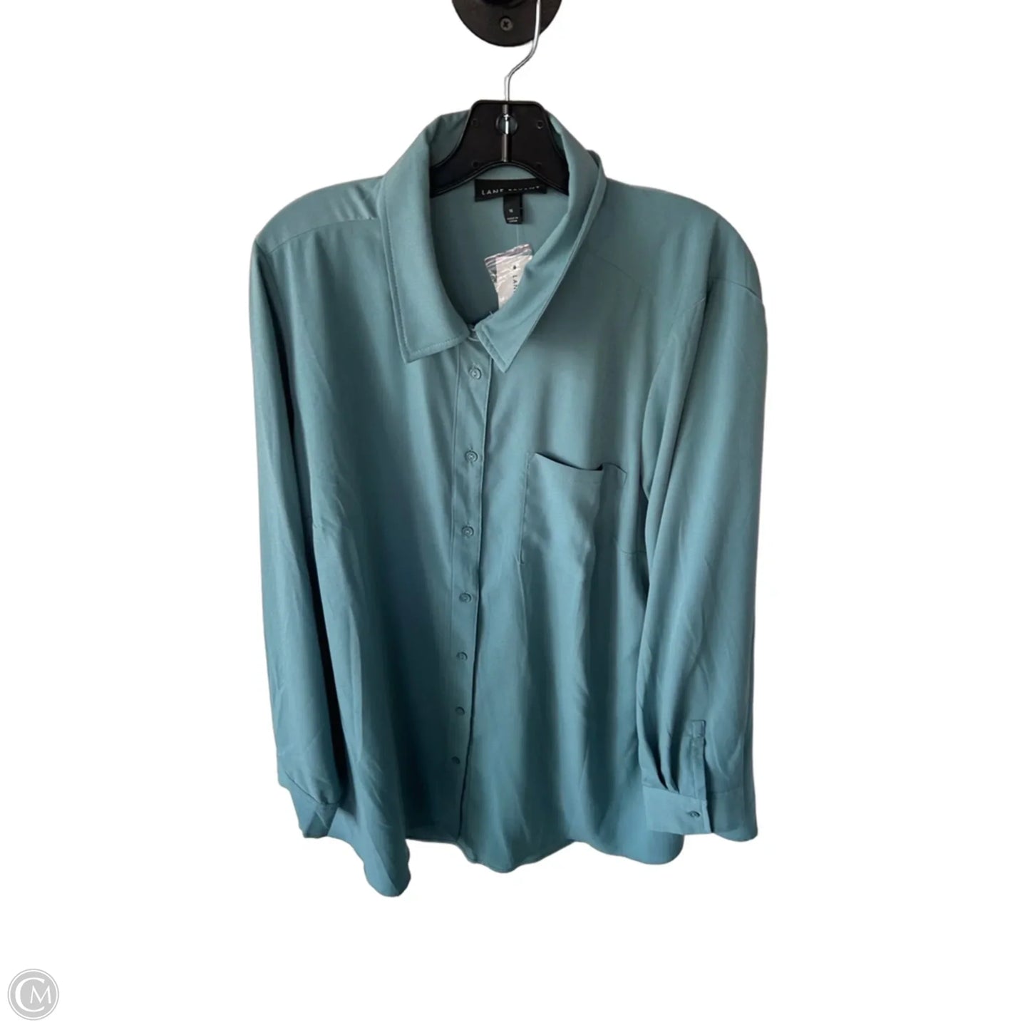 Top Long Sleeve By Lane Bryant In Blue, Size: Xl