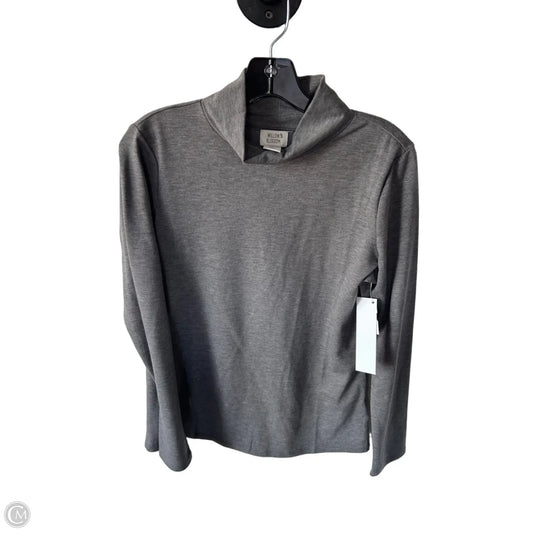 Top Long Sleeve Basic By Clothes Mentor In Grey, Size: M
