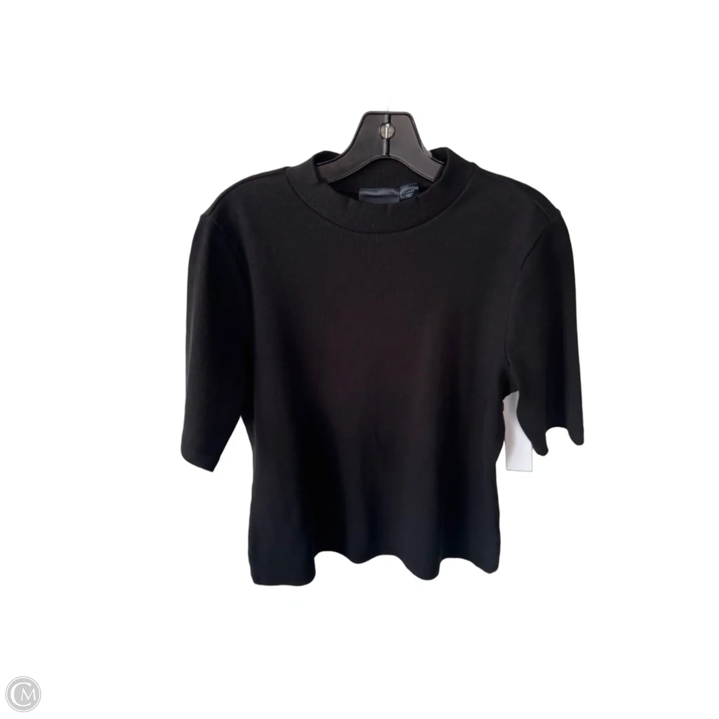 Top Short Sleeve By Maeve In Black, Size: L