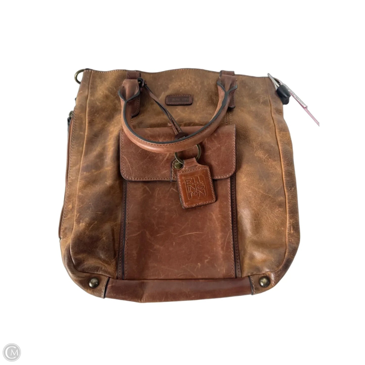 Handbag Leather By Clothes Mentor, Size: Large