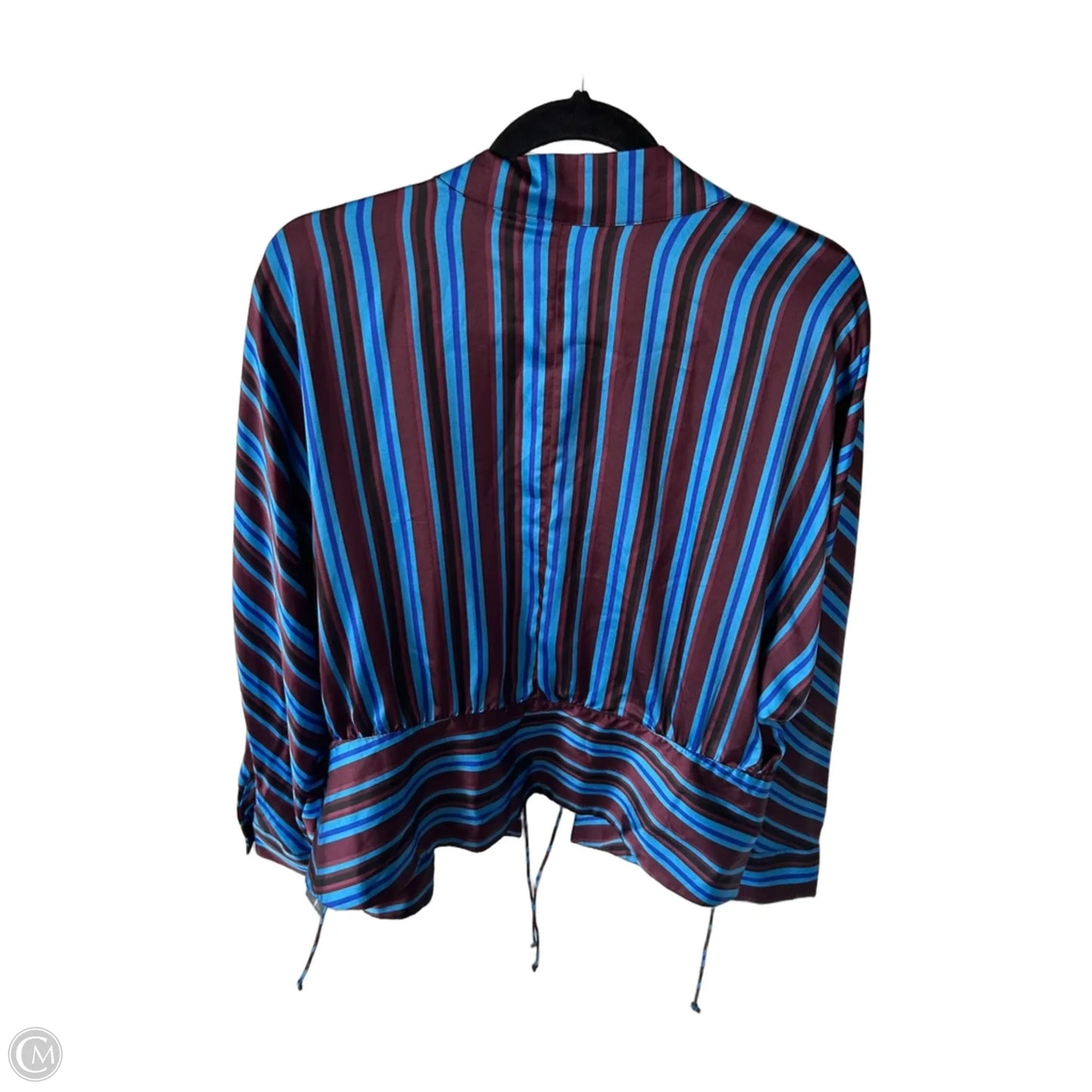 Top Long Sleeve By Inc In Blue & Red, Size: Xxl