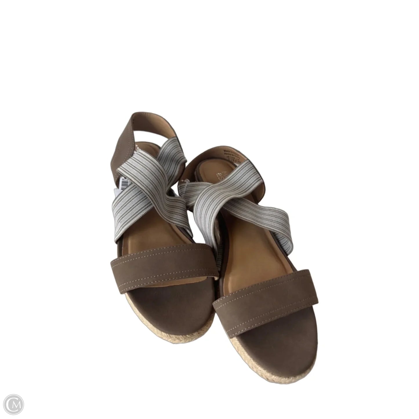 Sandals Heels Wedge By Market & Spruce In Brown, Size: 7