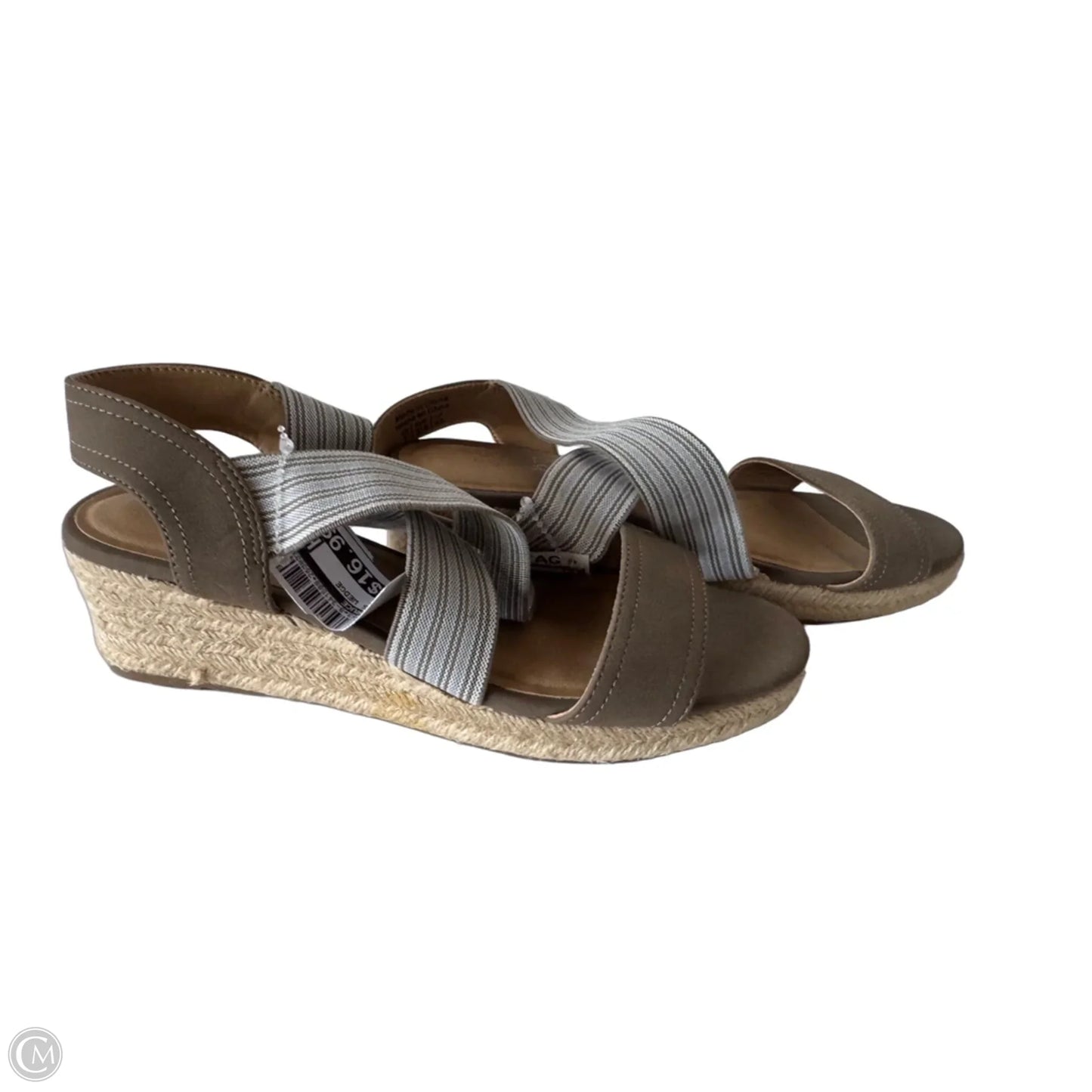 Sandals Heels Wedge By Market & Spruce In Brown, Size: 7