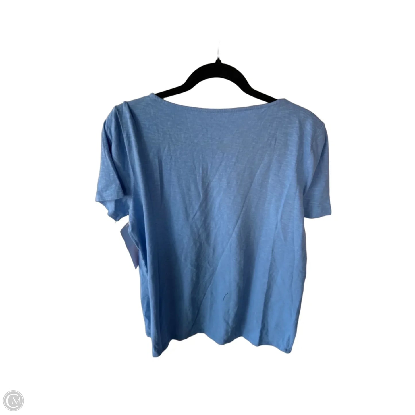 Top Short Sleeve By Talbots In Blue, Size: L