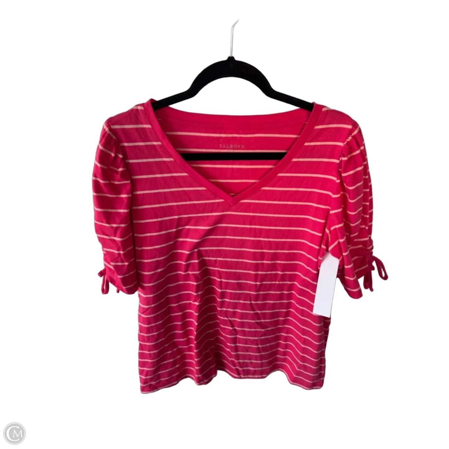 Top Short Sleeve By Talbots In Pink, Size: Xl