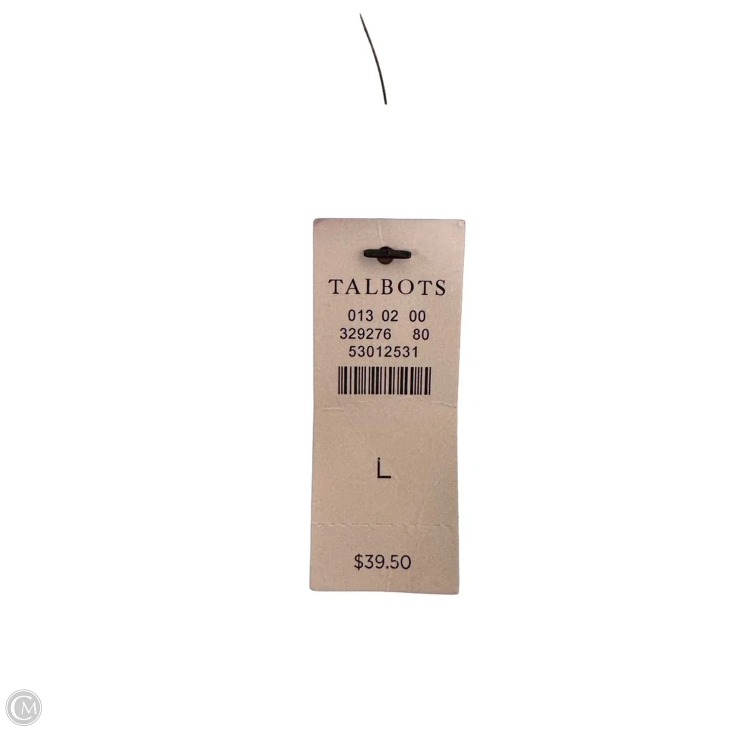 Top Short Sleeve By Talbots In White, Size: L