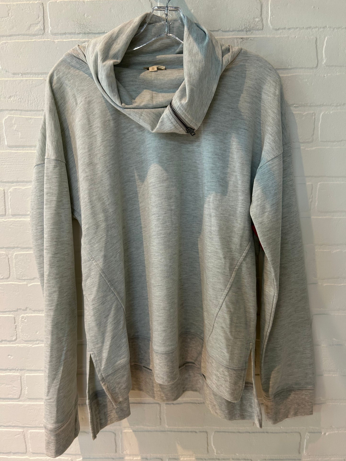 Grey Top Long Sleeve Hem & Thread, Size L