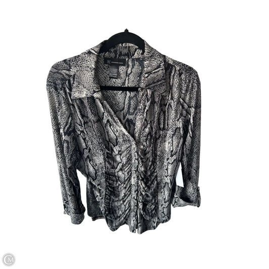 Top 3/4 Sleeve By Inc In Snakeskin Print, Size: Xl
