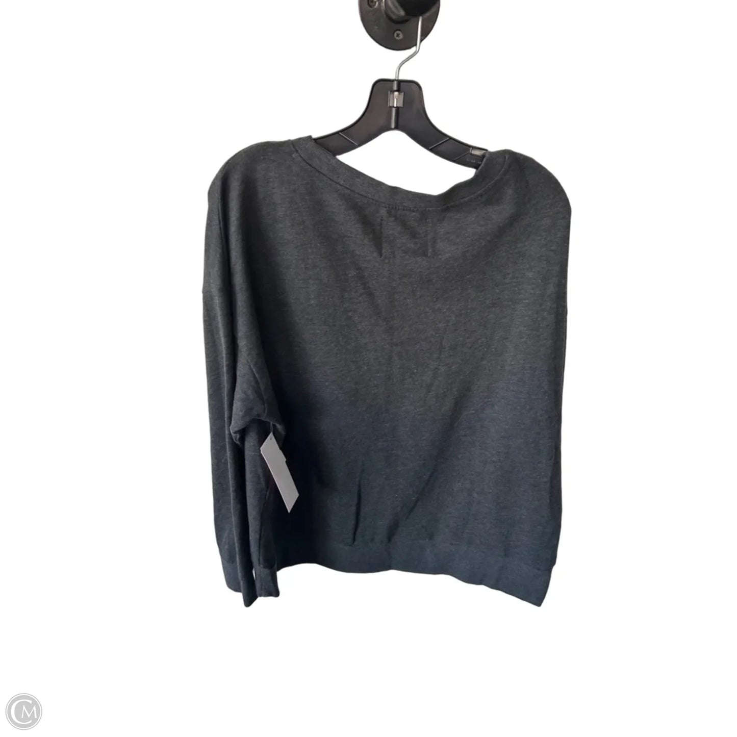 Sweatshirt Crewneck By Victorias Secret In Grey, Size: L