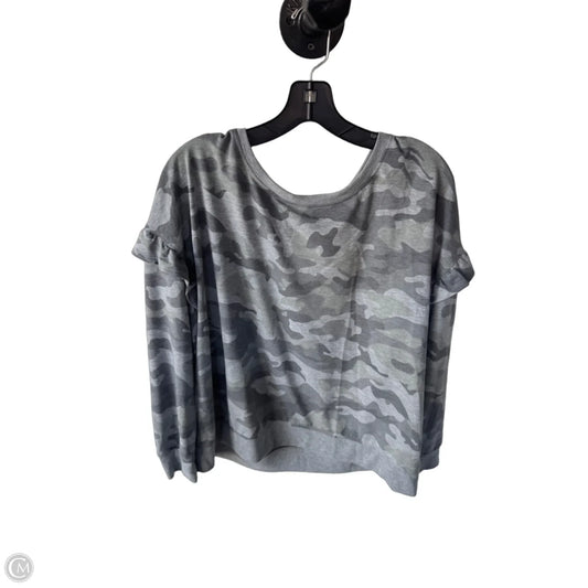 Sweatshirt Crewneck By Jane And Delancey In Camouflage Print, Size: Xl