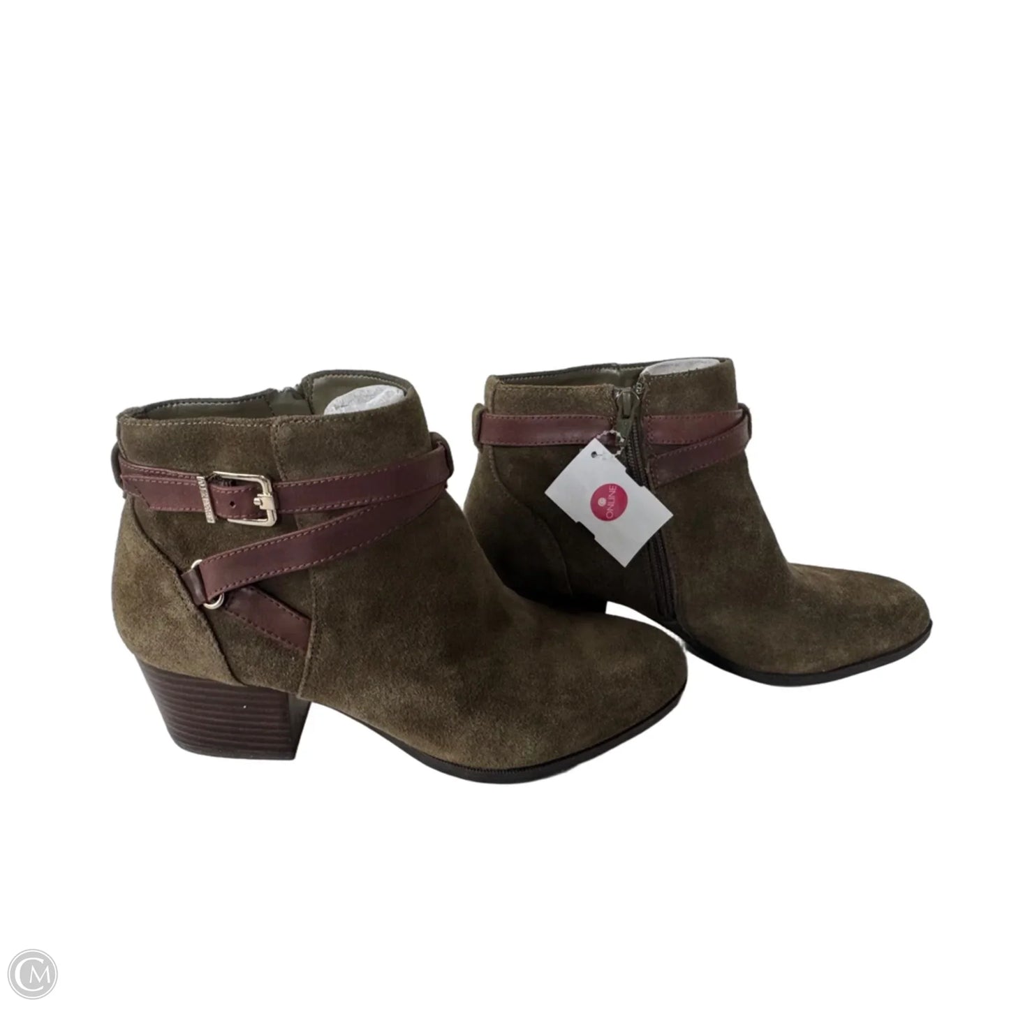 Boots Ankle Heels By Alex Marie In Green, Size: 9