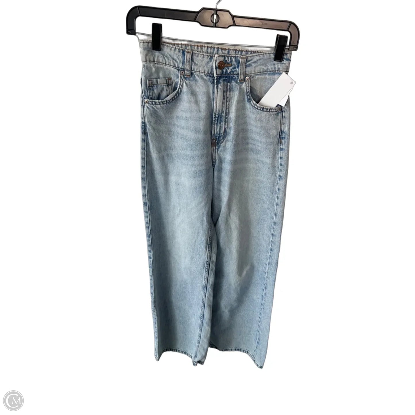 Jeans Straight By Divided In Blue Denim, Size: 0
