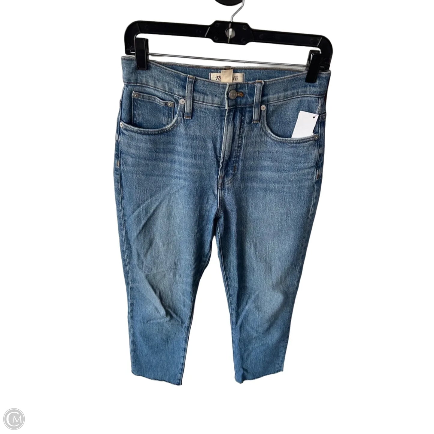 Jeans Straight By Madewell In Blue Denim, Size: 2p