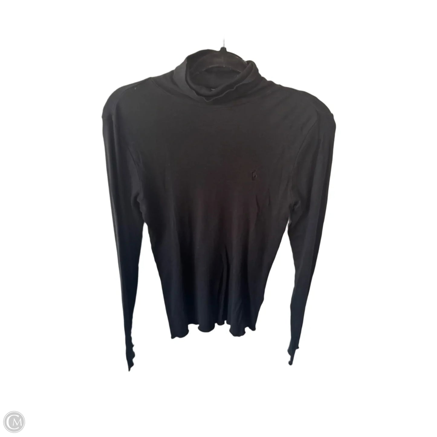 Top Long Sleeve Basic By Ralph Lauren Blue Label In Black, Size: L