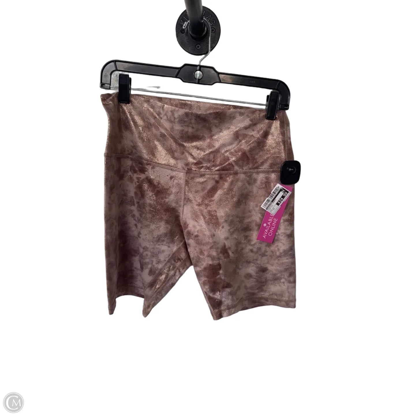Athletic Shorts By Lululemon In Rose Gold, Size: 12