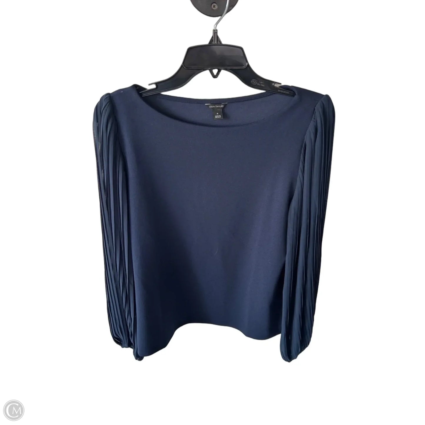 Top Long Sleeve By Ann Taylor In Blue, Size: M