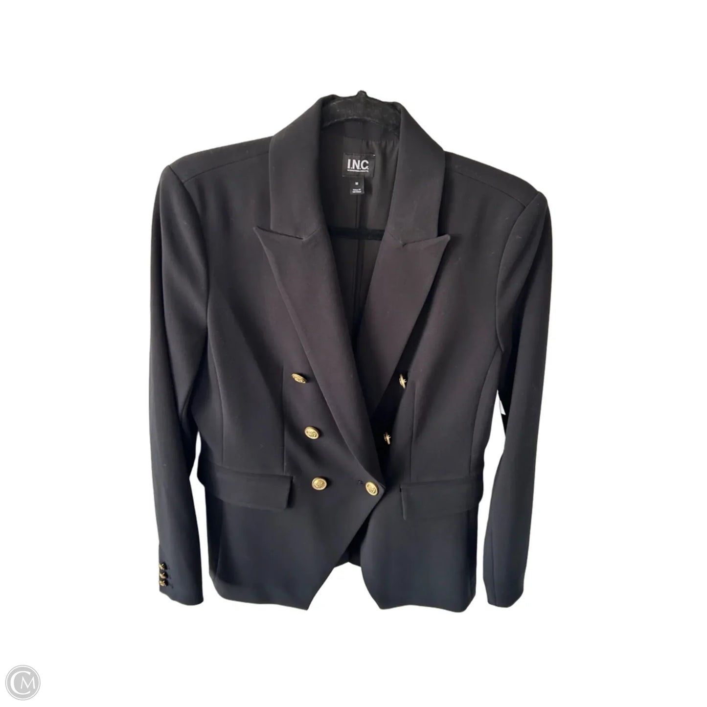 Blazer By Inc In Black & Gold, Size: M