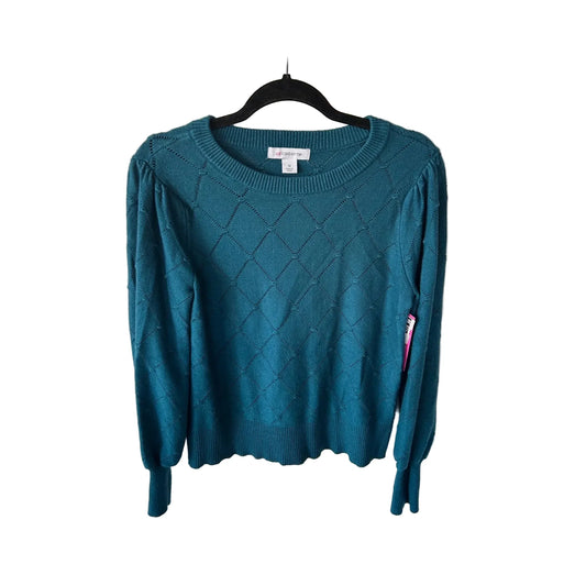 Sweater By Liz Claiborne In Teal, Size: M