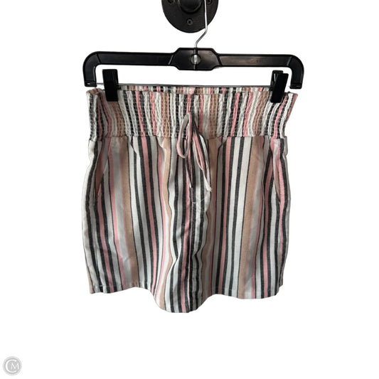 Skirt Mini & Short By One 5 One In Grey & Tan, Size: S