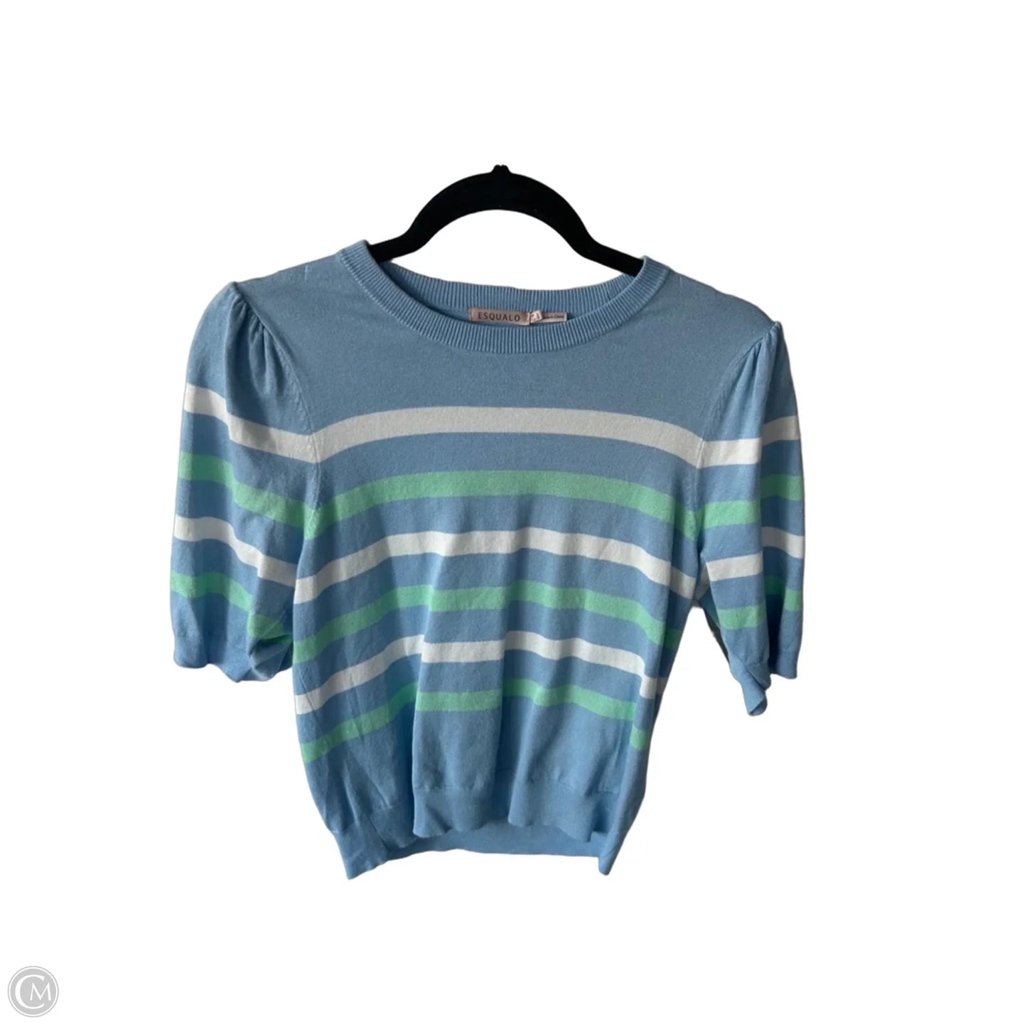 Sweater Short Sleeve By Clothes Mentor In Blue & Green, Size: S