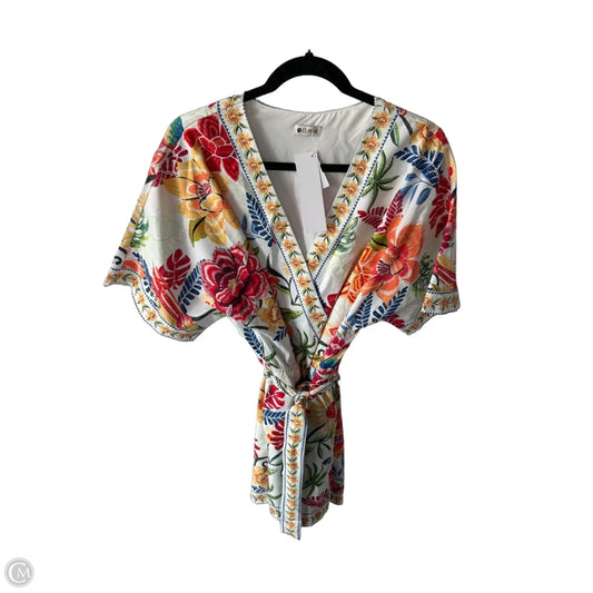 Romper By Cupshe In Orange & White, Size: XL