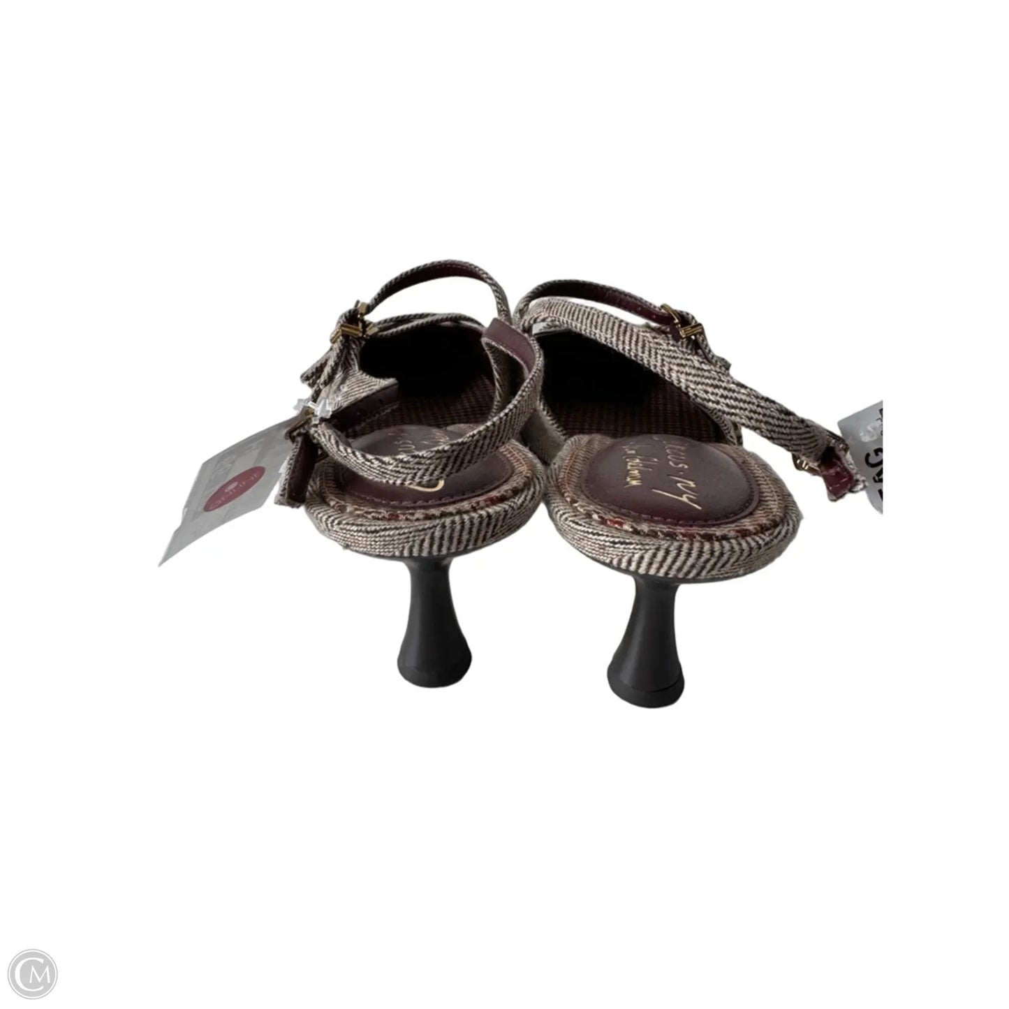 Shoes Heels Kitten By Sam Edelman In Brown & Tan, Size: 9
