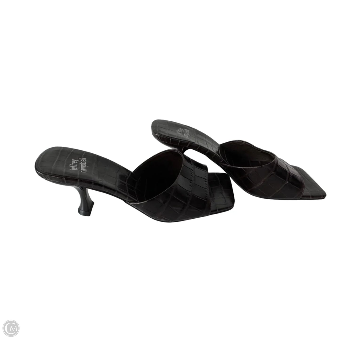 Sandals Heels Kitten By Jeffrey Campbell In Brown, Size: 9.5