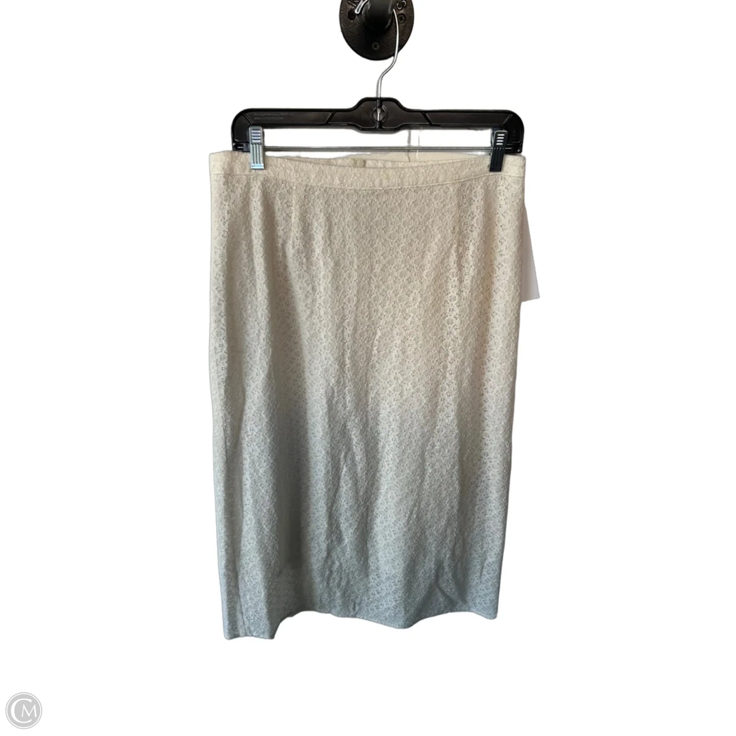 Skirt Midi By Clothes Mentor In Cream, Size: 8
