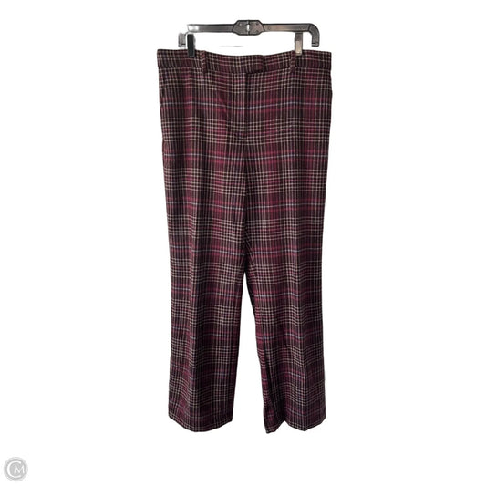 Pants Dress By Ann Taylor In Purple & Tan, Size: 12