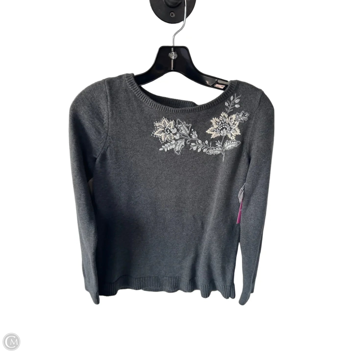 Sweater By Loft In Grey, Size: S