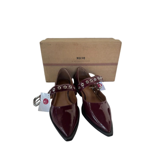 Shoes Flats By Maeve In Maroon, Size: 9.5