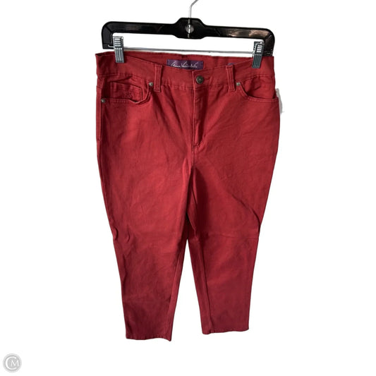 Jeans Straight By Gloria Vanderbilt In Red Denim, Size: 6