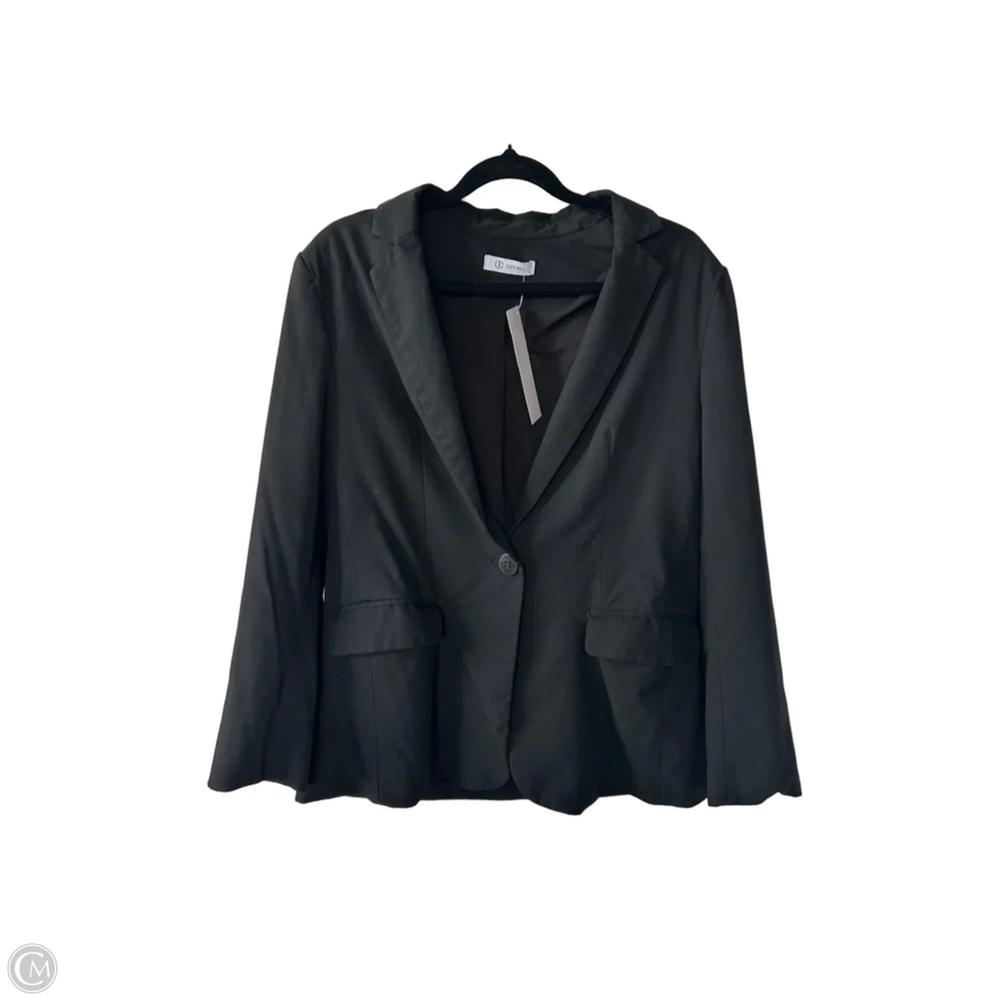Blazer By Clothes Mentor In Black, Size: L