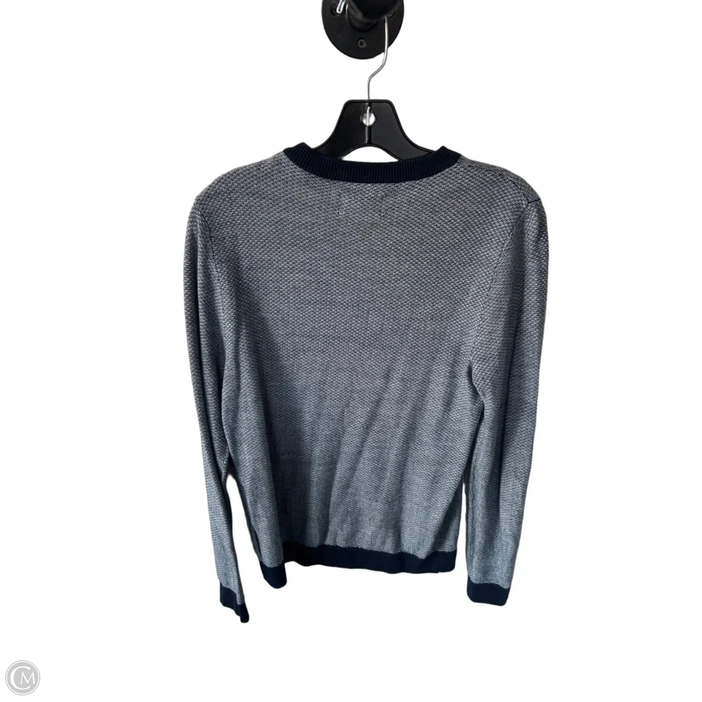 Sweater By Clothes Mentor In Blue & White, Size: S