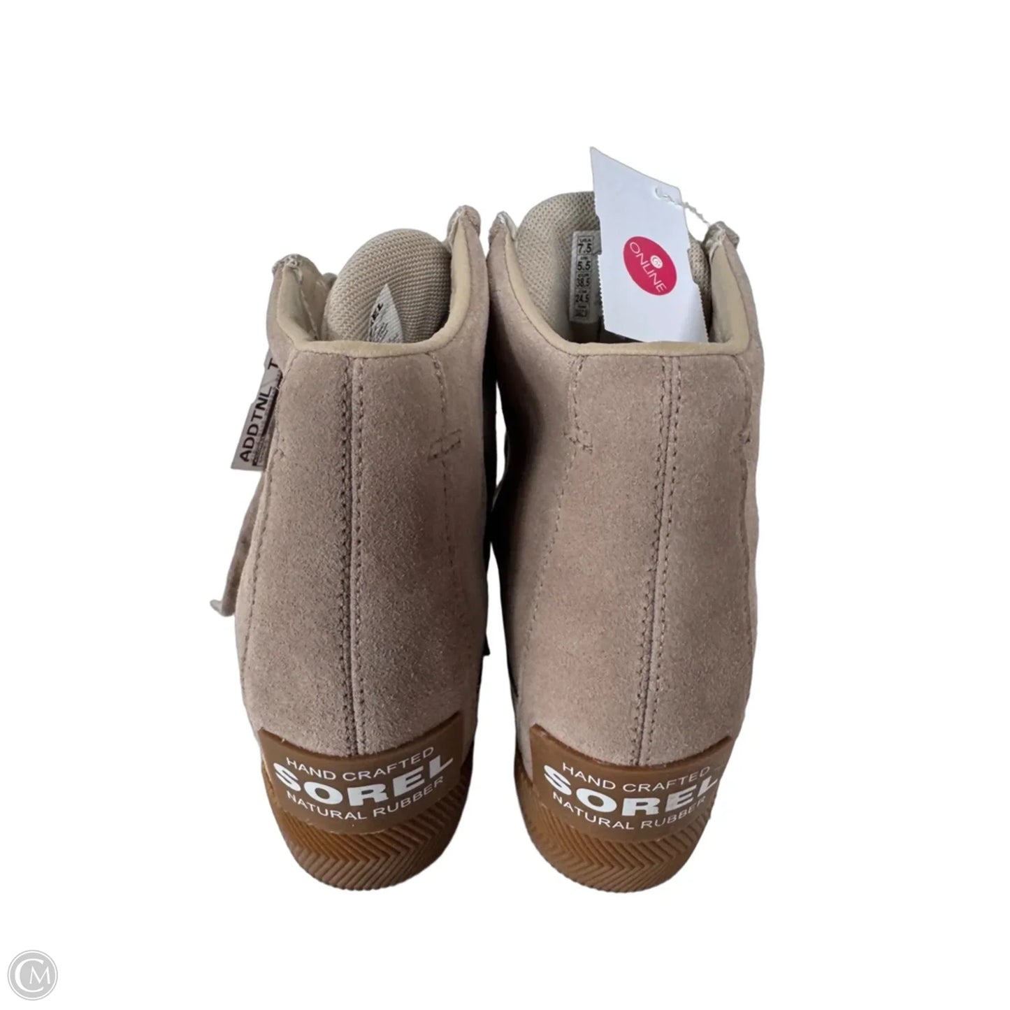 Shoes Heels Wedge By Sorel In Tan, Size: 7.5