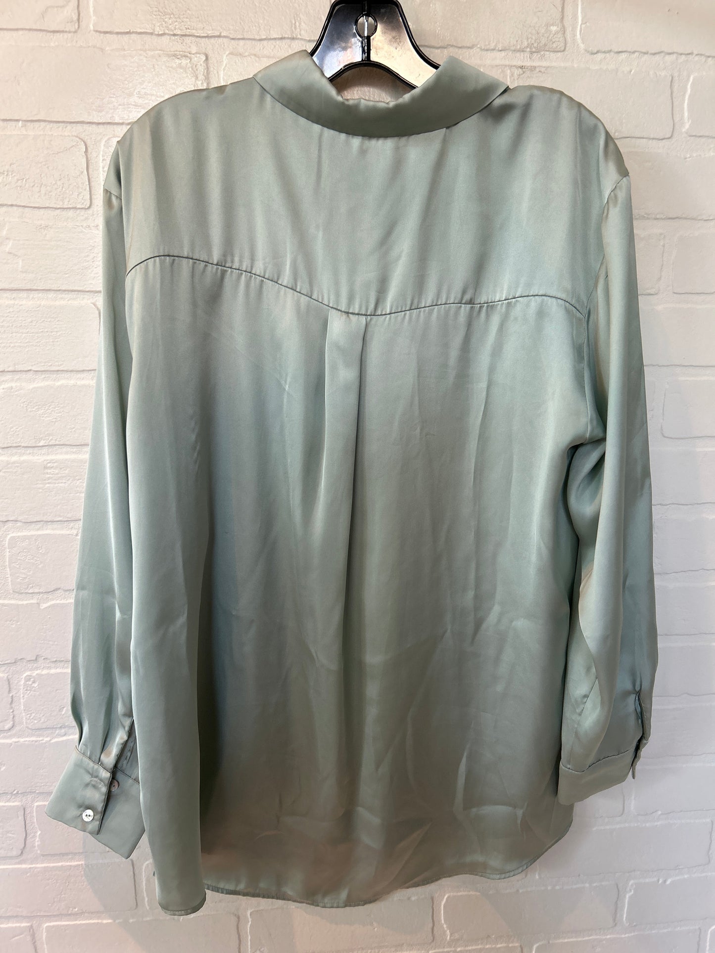 Green Top Long Sleeve Zara, Size L