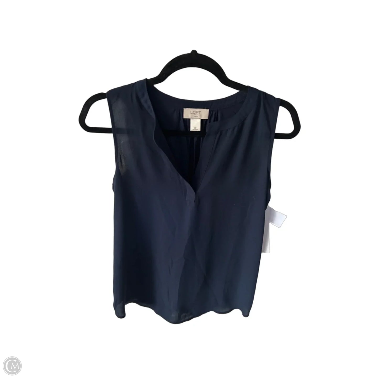 Top Sleeveless By Loft In Blue, Size: Sp