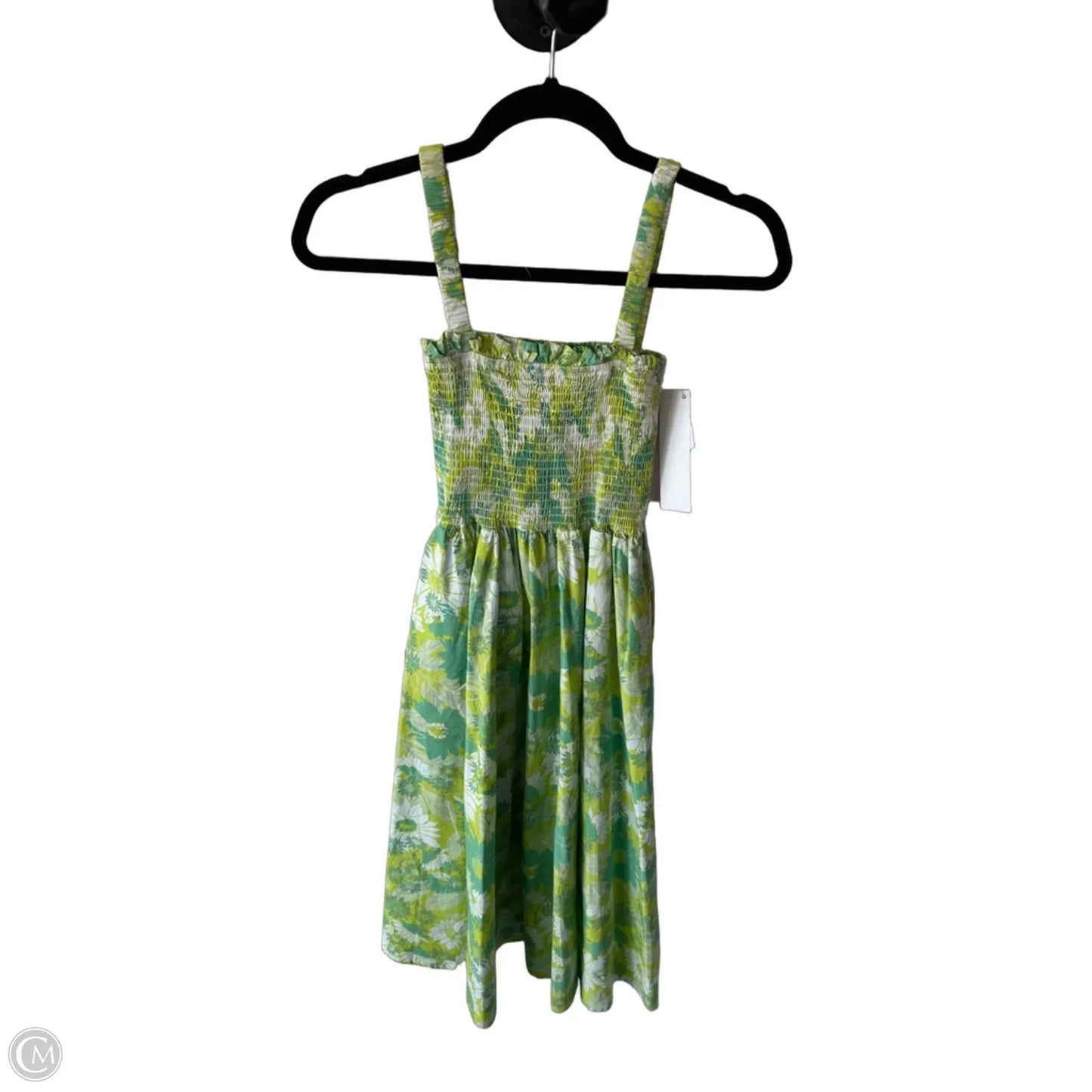 Dress Casual Midi By Coco + Jaimeson In Green & White, Size: S