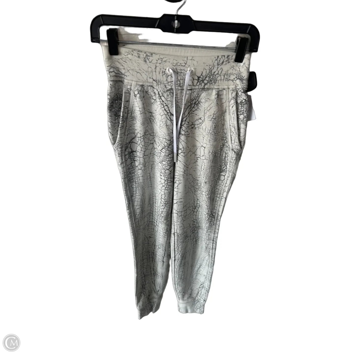 Athletic Pants By Lululemon In Grey & White, Size: 0