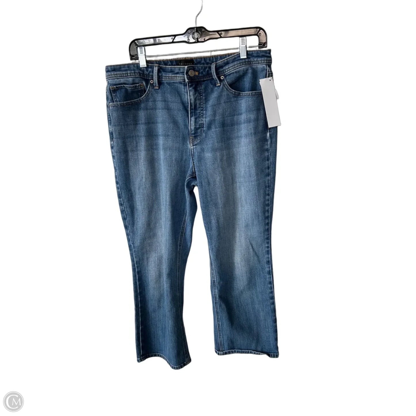 Jeans Cropped By Talbots In Blue Denim, Size: 12