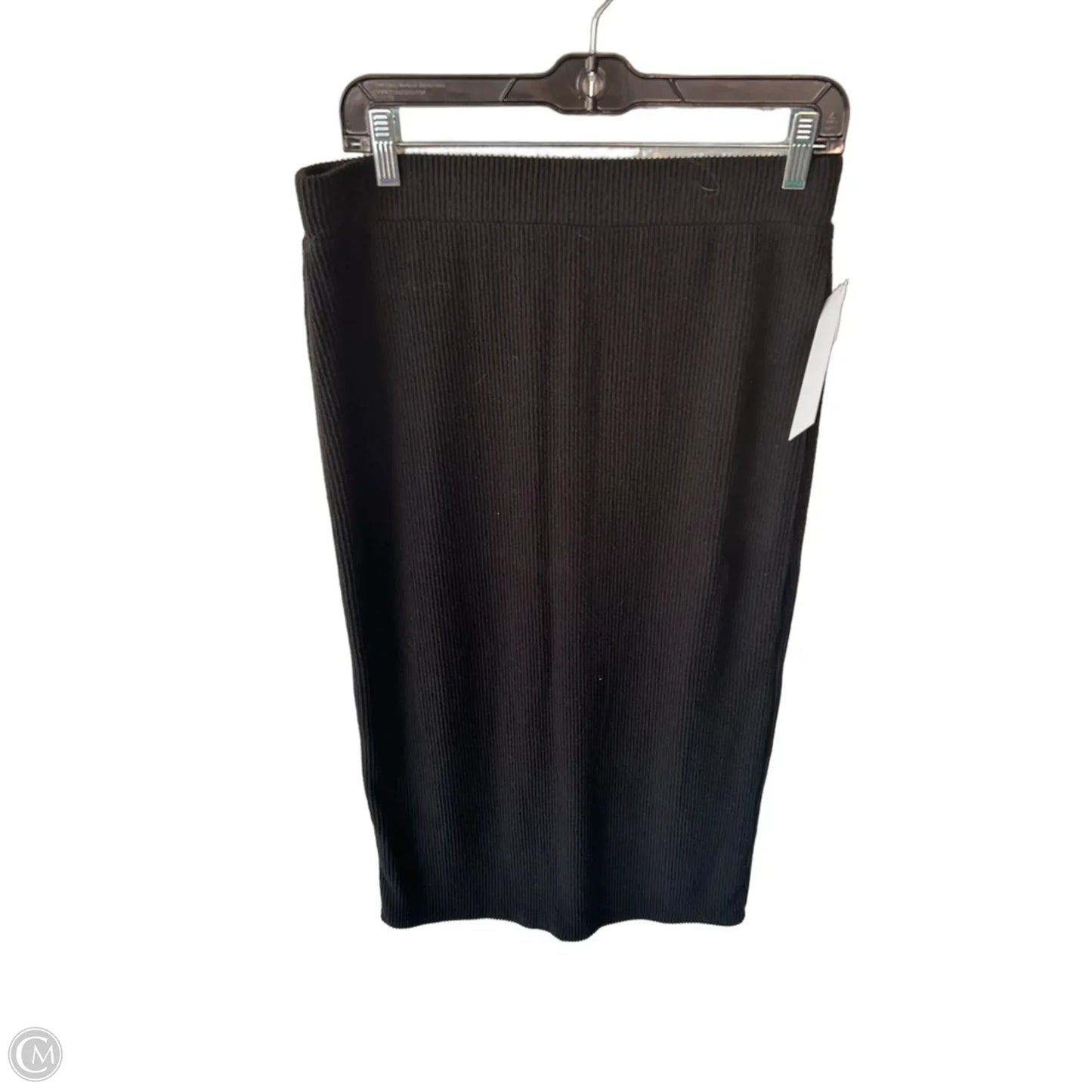 Skirt Midi By Bordeaux In Black, Size: Xl