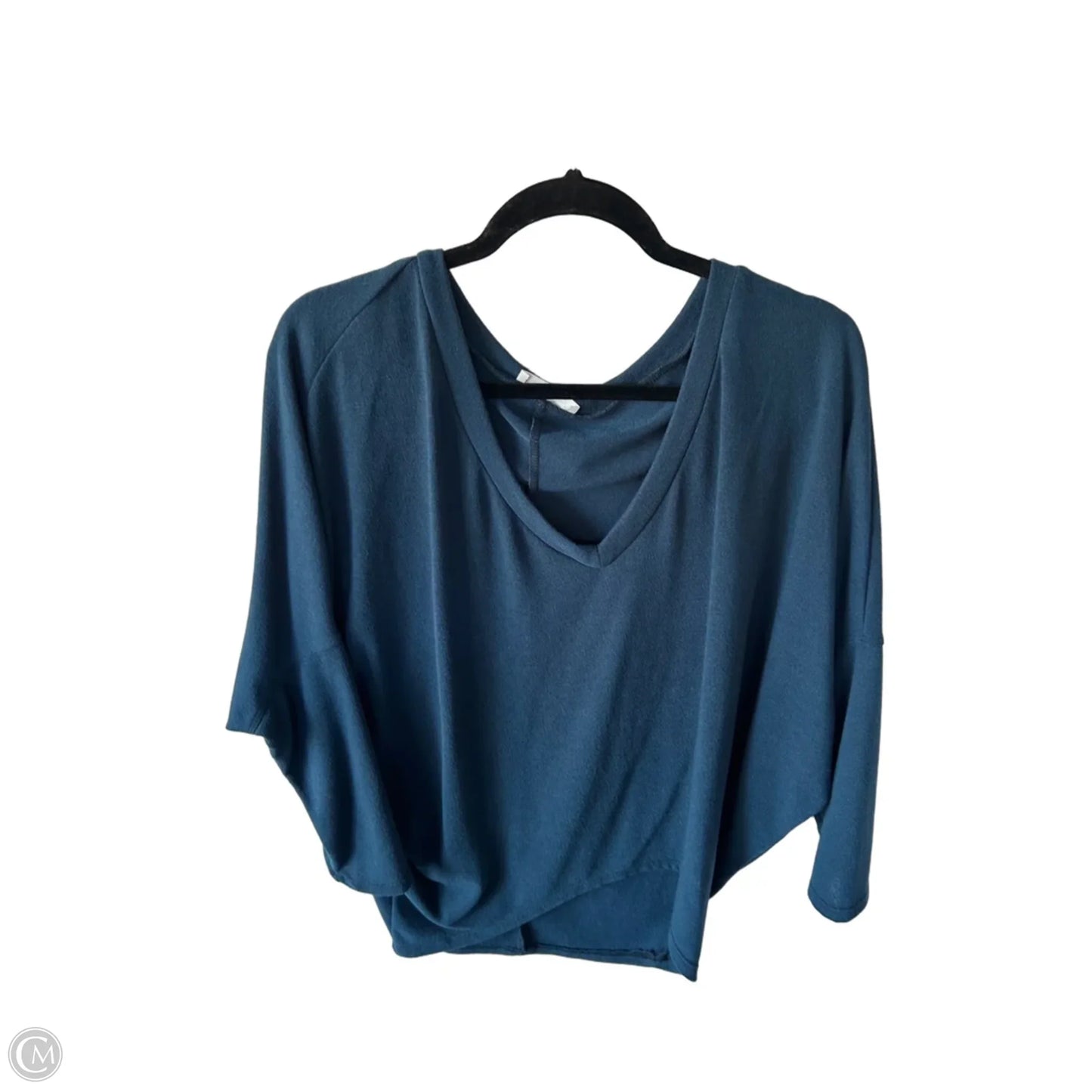 Top Long Sleeve By Charlotte Avery In Blue, Size: L