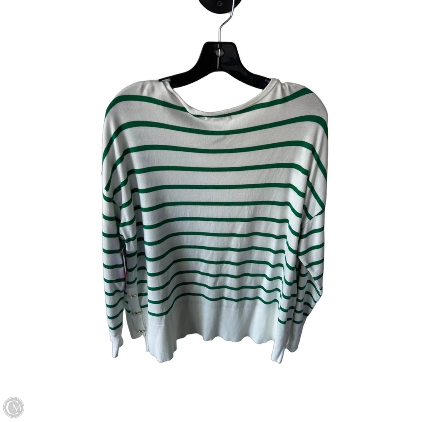 Sweater By Marled In Green & White, Size: Xl