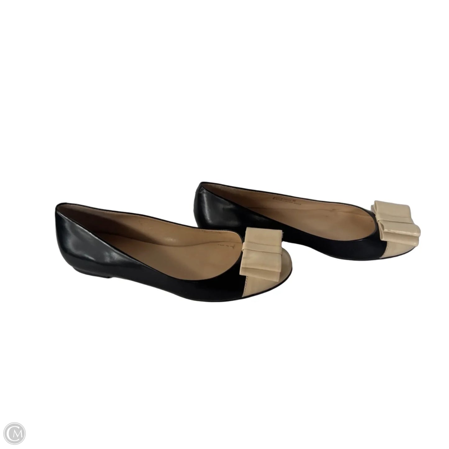 Shoes Flats By Talbots In Black & Cream, Size: 9