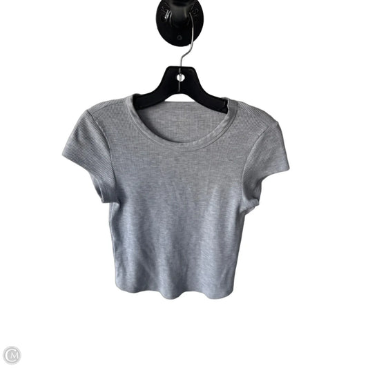Top Short Sleeve Basic By American Eagle In Grey, Size: M