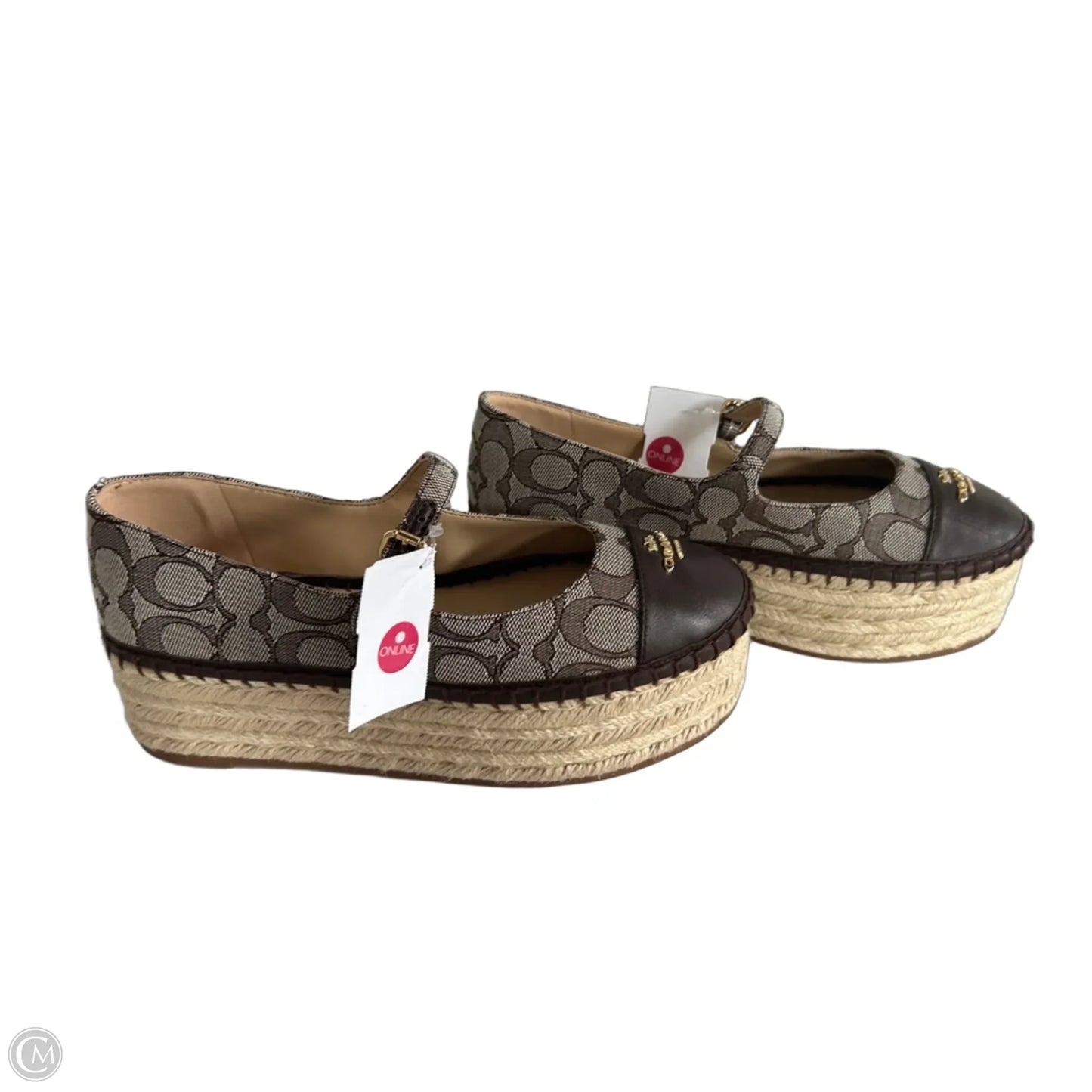Shoes Designer By Coach In Brown & Tan, Size: 7.5
