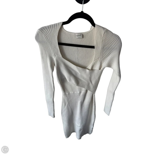 Dress Sweater By Abercrombie And Fitch In White, Size: S