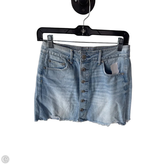 Skirt Mini & Short By American Eagle In Blue Denim, Size: 2